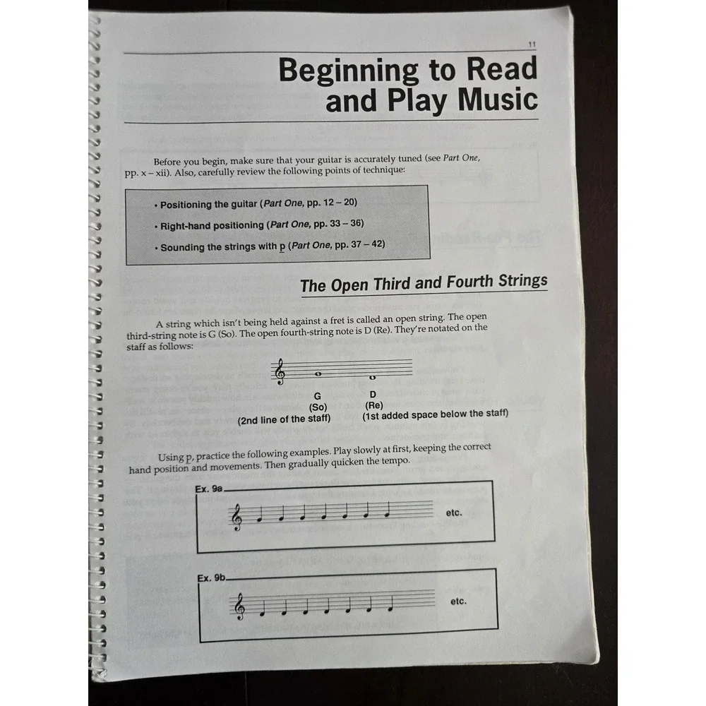Aaron Shearer Learning Classic Guitar Part 2 Mel Bay MB94362 Spiral Bound Book